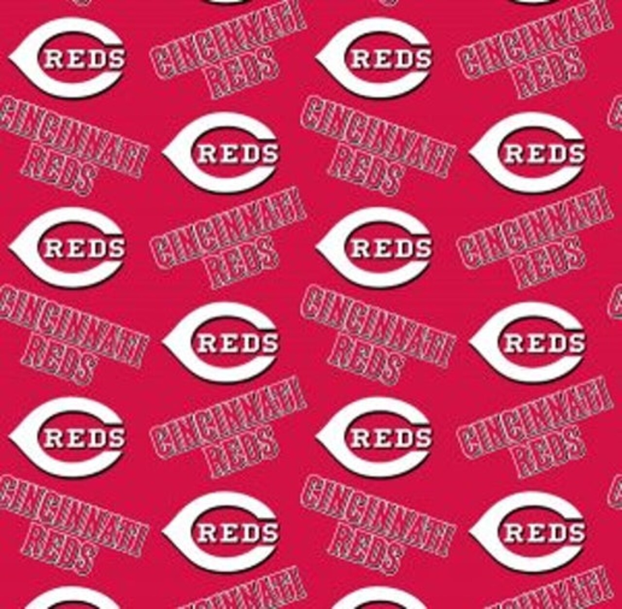 Licensed MLB Cincinnati Reds Cotton 6637-B Fabric by the Yard